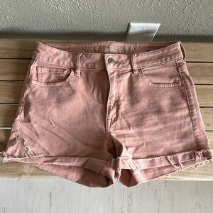 American Eagle Outfitters Faded Pink Jeans Shorts Size 10